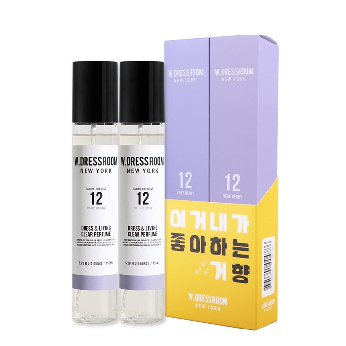 더블유드레스룸 드레스퍼퓸 S2 150ml, No12 베리베리, 2개입