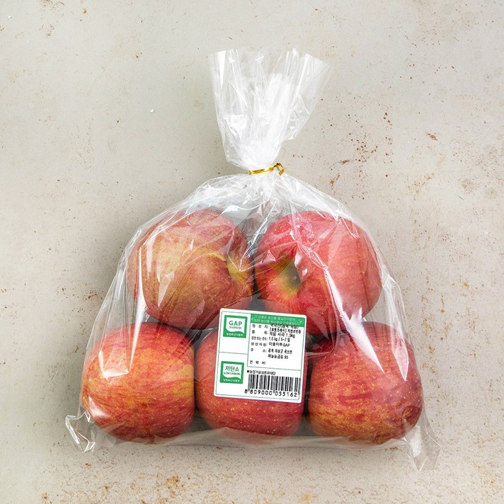 의성 저탄소 인증 사과, 1.5kg (5~7입), 1봉