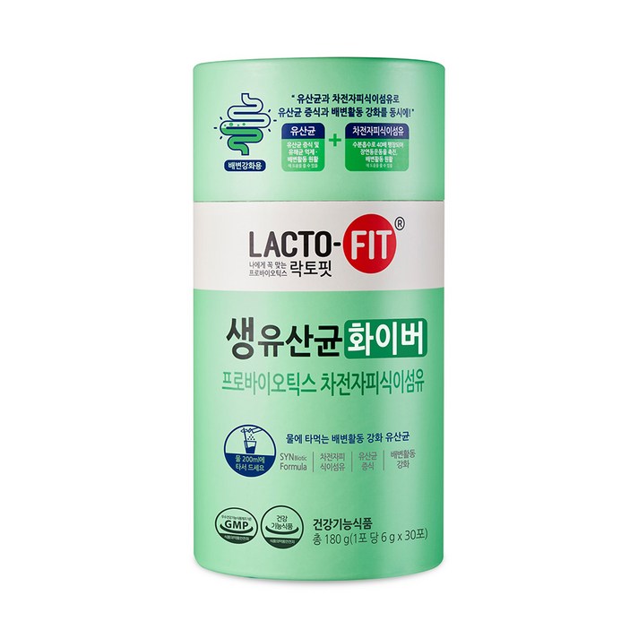 종근당건강 락토핏 생유산균 화이버, 6g, 30개