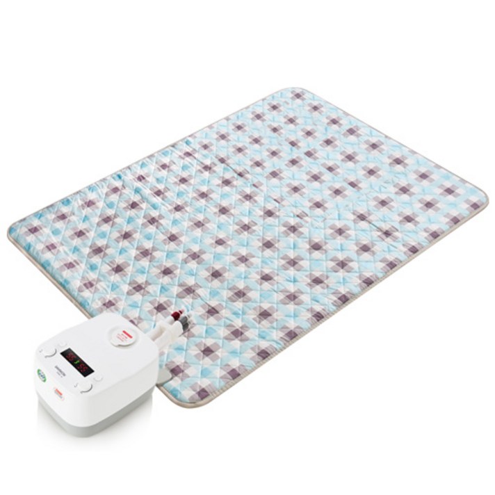 이노크아든 EMF 원난방 온수매트 블루체크 2500BSN-267, 싱글(1000 x 2000 mm)