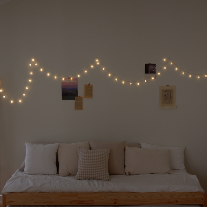 코멧 USB 리모컨 앵두전구 줄조명 100구 웜화이트