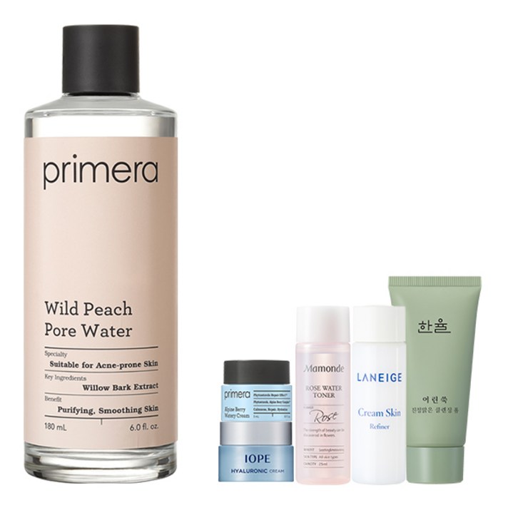 프리메라 와일드 피치 포어 워터 180ml + 아모레퍼시픽 5종, 1세트