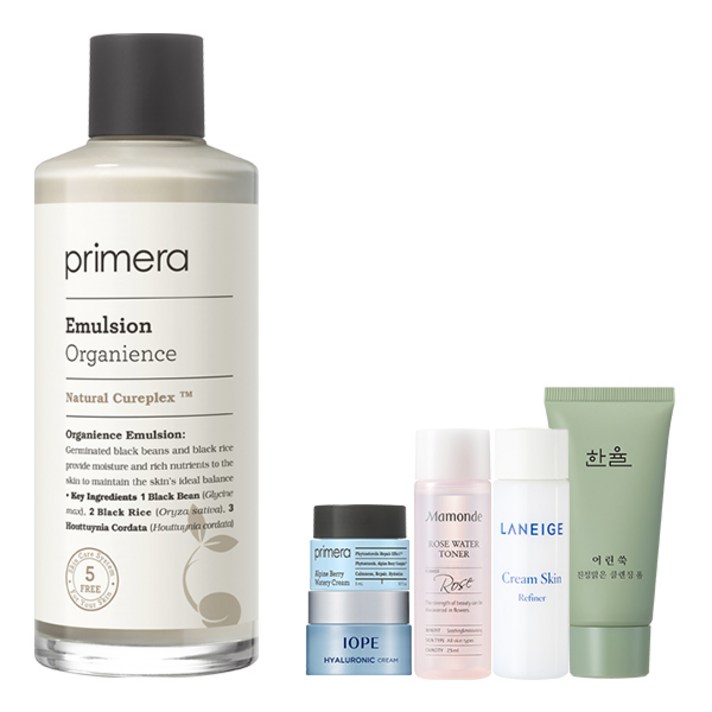 프리메라 오가니언스 에멀젼 150ml + 아모레퍼시픽 5종, 1세트