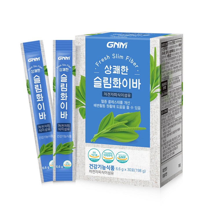 GNM자연의품격 상쾌한 슬림화이바 차전자피 식이섬유, 6.6g, 30개입