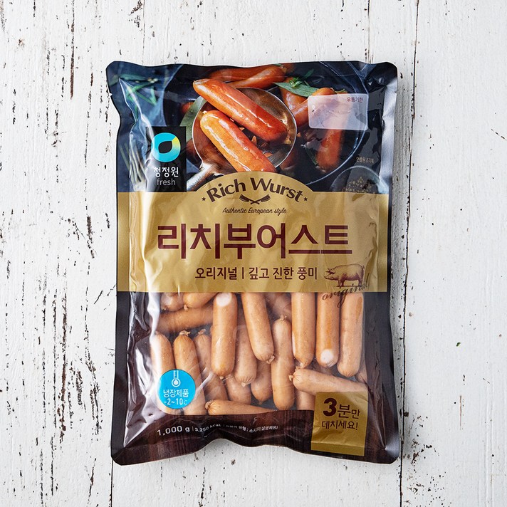 청정원 리치부어스트, 1kg, 1개