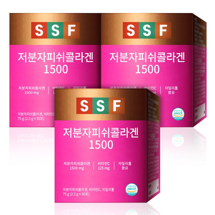 순수식품 저분자피쉬콜라겐 1500, 2.5g, 90개