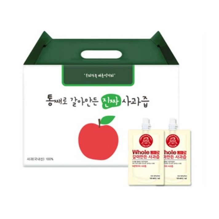통째로 갈아만든 사과즙 스파우트, 100ml, 30개