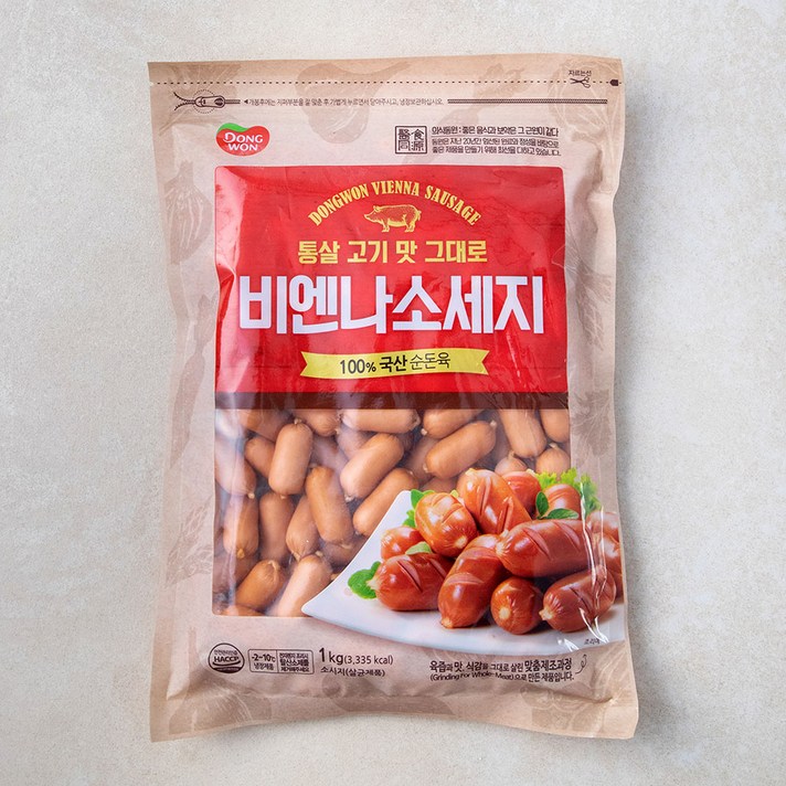 동원에프앤비 비엔나소시지, 1kg, 1개