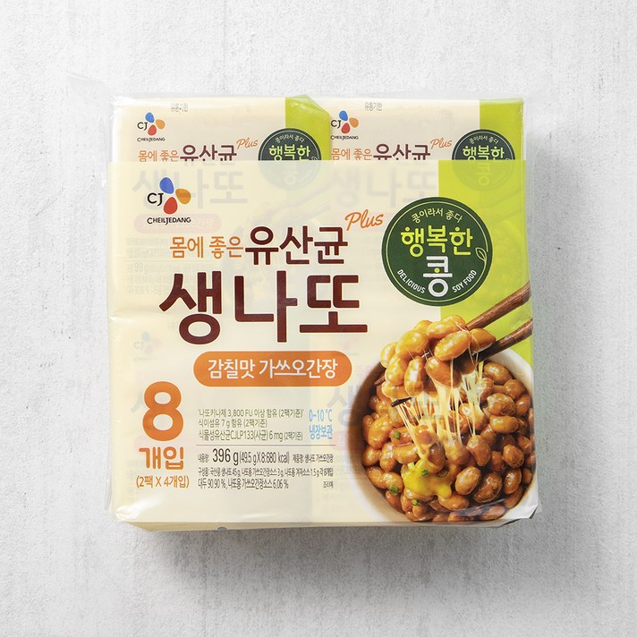 몸에좋은 유산균 생나또 가쓰오간장, 49.5g, 8개입