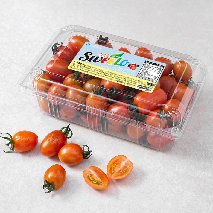 스테비아 스윗토 방울토마토, 1.2kg, 1팩