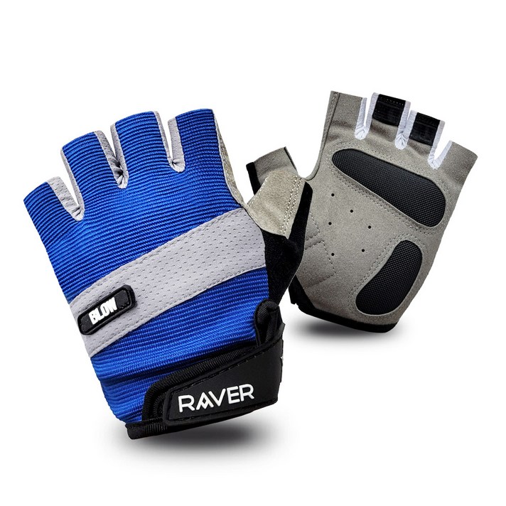 레이버 BLOW 자전거 반장갑, 블루