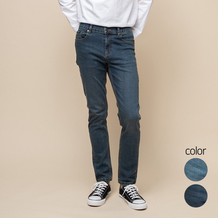 캐럿 남성용 슬림 스트레이트진