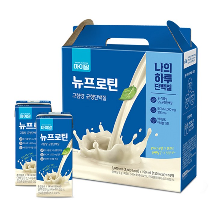 마이밀 마시는 뉴프로틴, 190ml, 16개