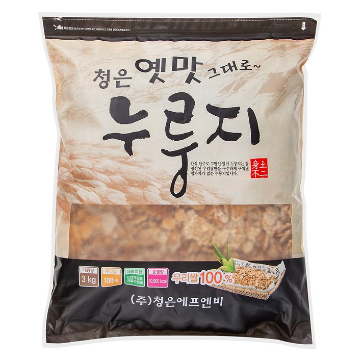 청은 옛맛 그대로 누룽지, 3kg, 1개