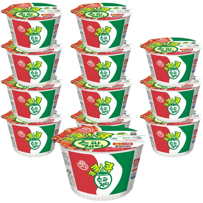 오뚜기콕콕콕 스파게티, 120g, 12개