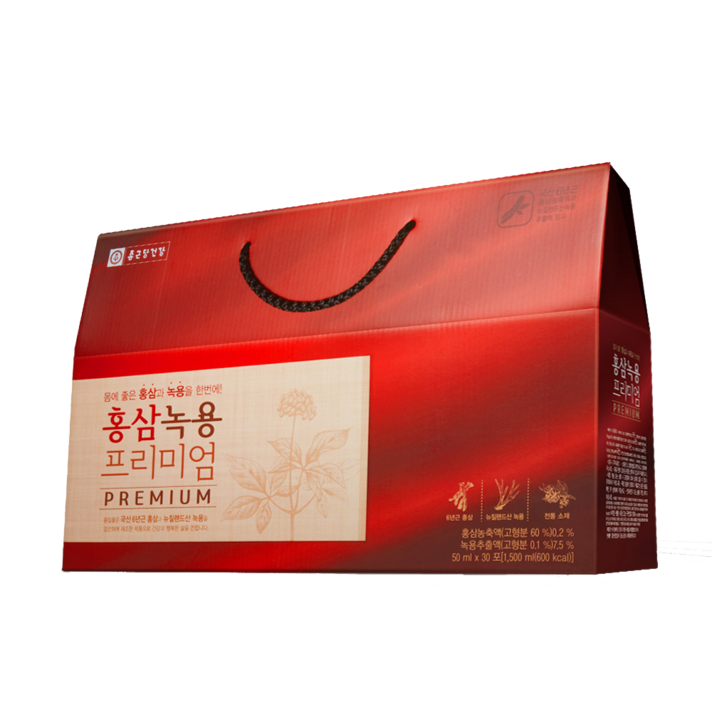 종근당건강 홍삼녹용 프리미엄, 50ml, 30포