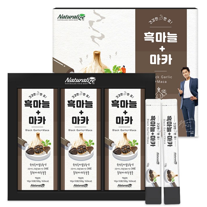 네추럴라이즈 흑마늘 + 마카, 10g, 30개