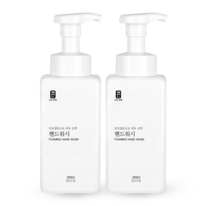생활공작소 핸드워시 청포도향, 500ml, 2개