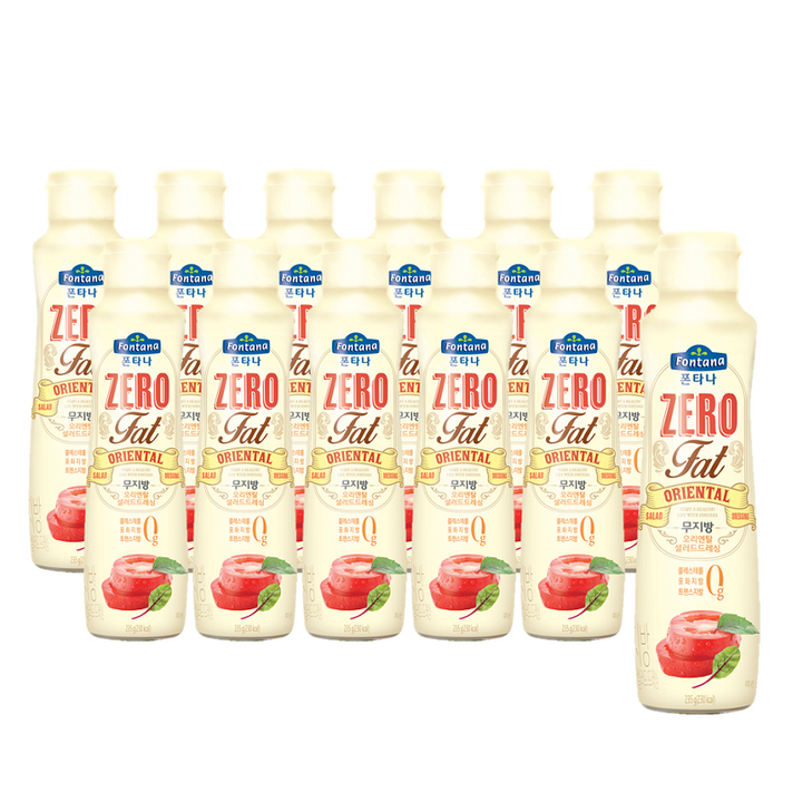 폰타나 무지방 오리엔탈 샐러드드레싱, 235g, 12개