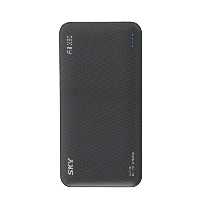 스카이 필 X20 QC3.0 듀얼 고속충전 PD 대용량 보조배터리 20000mAh, SKY-X20PD, 블랙