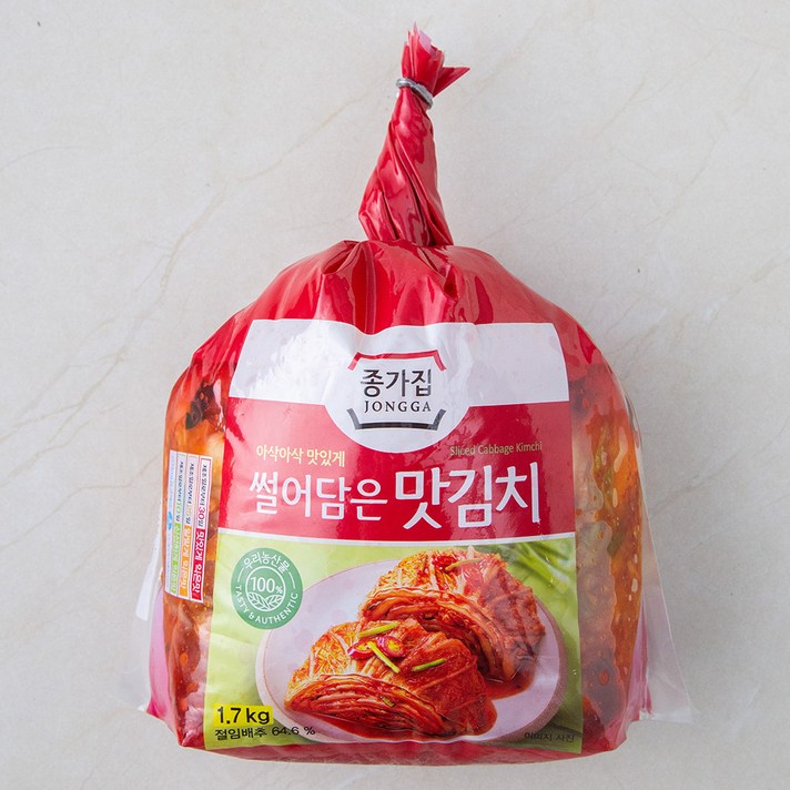 종가집 썰어담은 맛김치, 1.7kg, 1봉