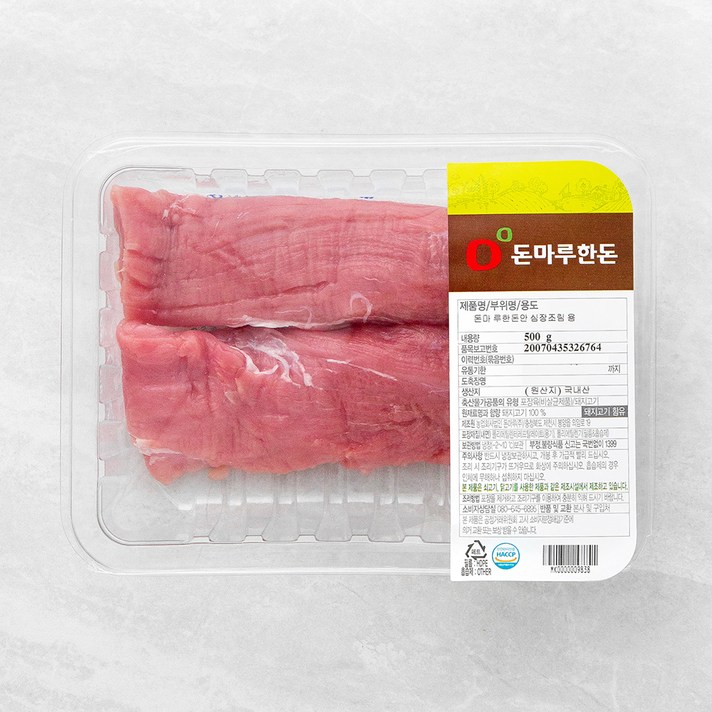 돈마루 한돈 안심 장조림용 (냉장), 500g, 1개