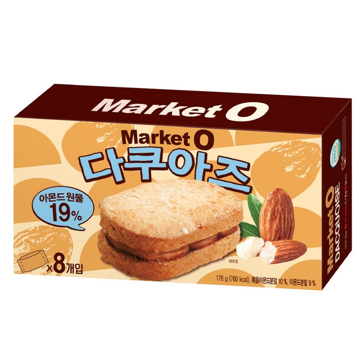 오리온 마켓 오 다쿠아즈, 176g, 1박스
