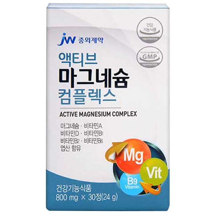 중외제약 액티브 마그네슘 컴플렉스, 30정, 1개