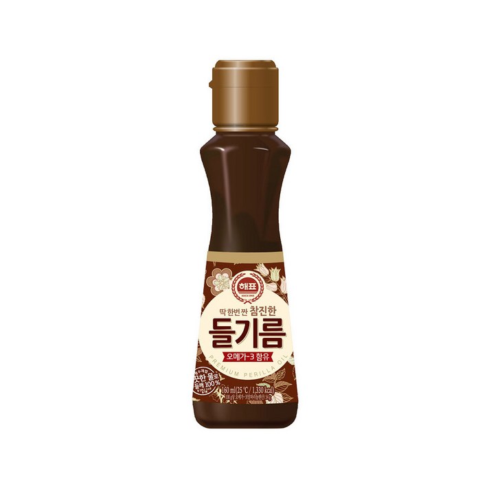 해표 참진한 들기름, 160ml, 1개