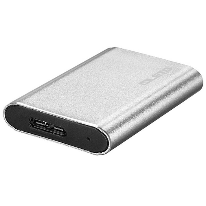 레토 포터블 외장 SSD LESU3, 128GB, 화이트실버