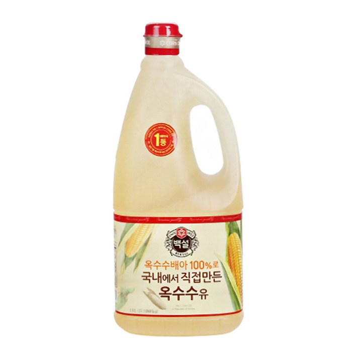 백설 옥수수유, 1.8L, 1개
