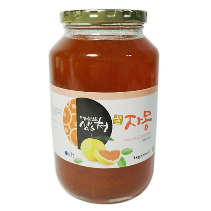 심's청 꿀 자몽차, 1kg, 1개