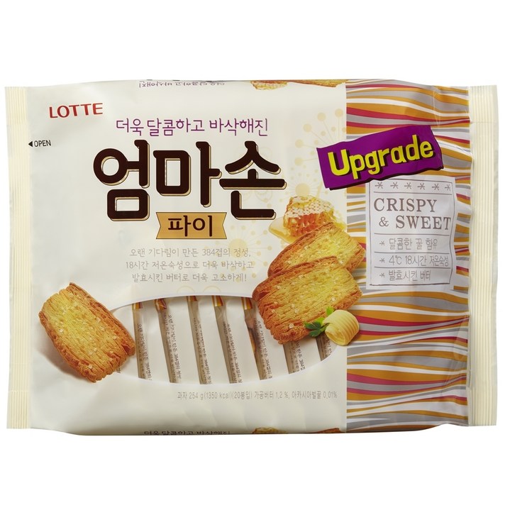 롯데제과 엄마손 파이, 254g, 1개