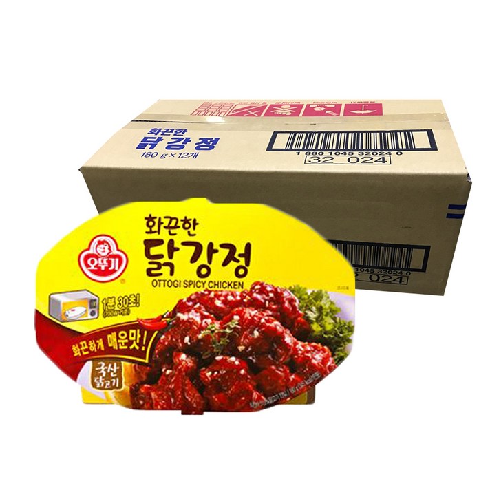 오뚜기 화끈한 닭강정, 180g, 12개입