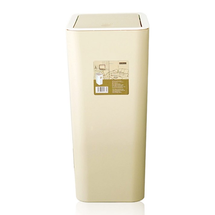 앤 원터치 휴지통 12L 베이지, 1개