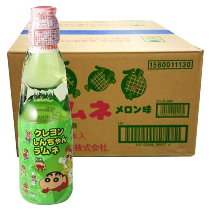 크레용신짱 메론향 라무네, 200ml, 30개