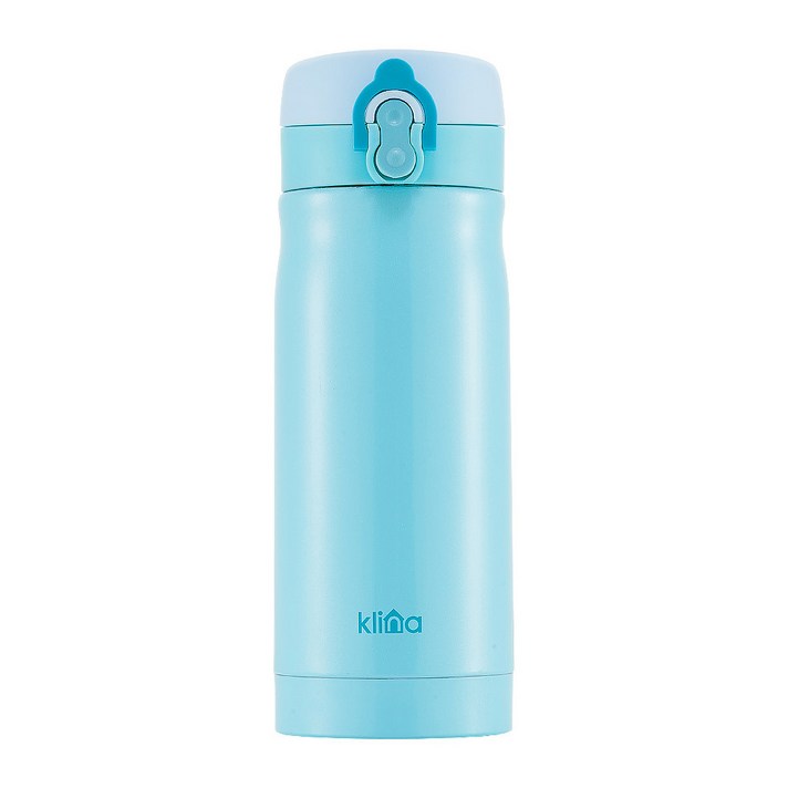 클리나 원터치 보온보냉 텀블러, 블루, 350ml