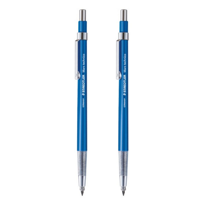 스테들러 780 최고급 홀더 샤프 2mm, 혼합 색상, 2개입