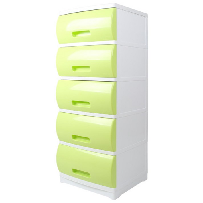 플라팜 베이비 서랍장 5단, 그린, 1개