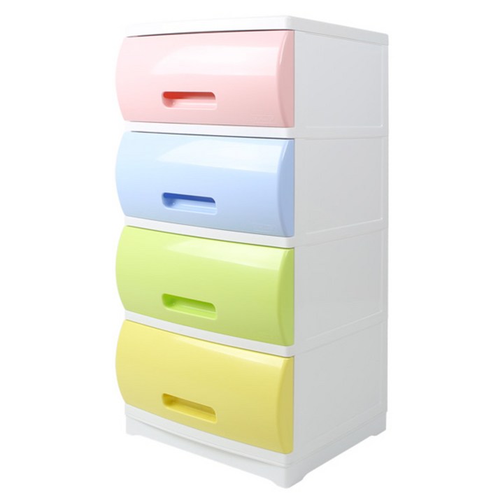 플라팜 베이비 서랍장 4단, 믹스, 1개
