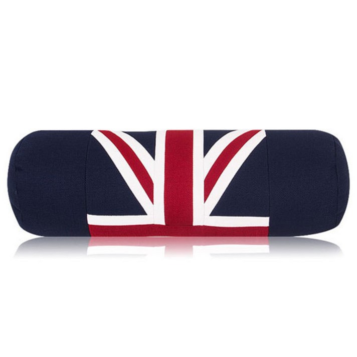 노블엔젤 뉴 유니언잭 차량용 목쿠션, 혼합 색상