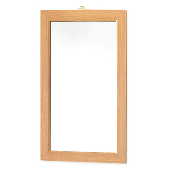 우드웰 벽걸이 사각거울 400 x 600 mm, 아카시아