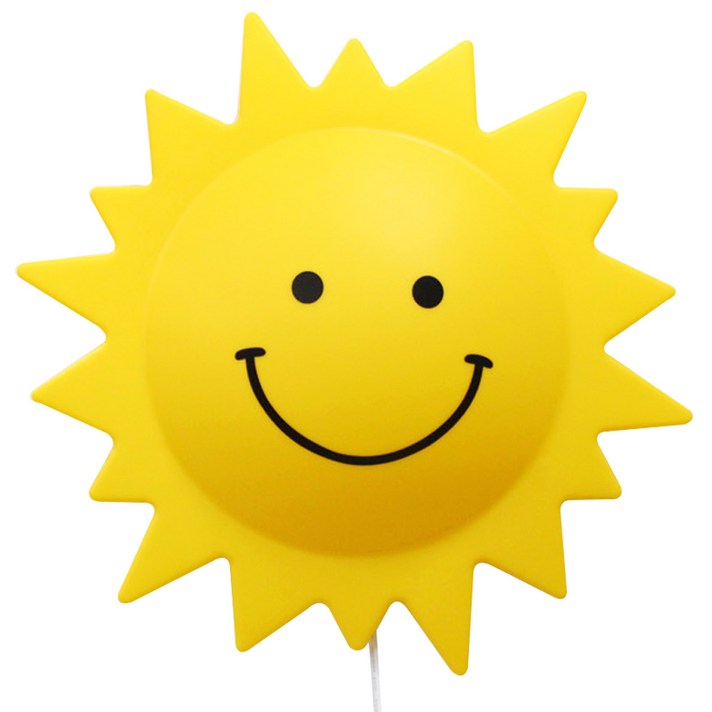 램프다 밝기조절 LED형 해모양 벽등, 옐로우