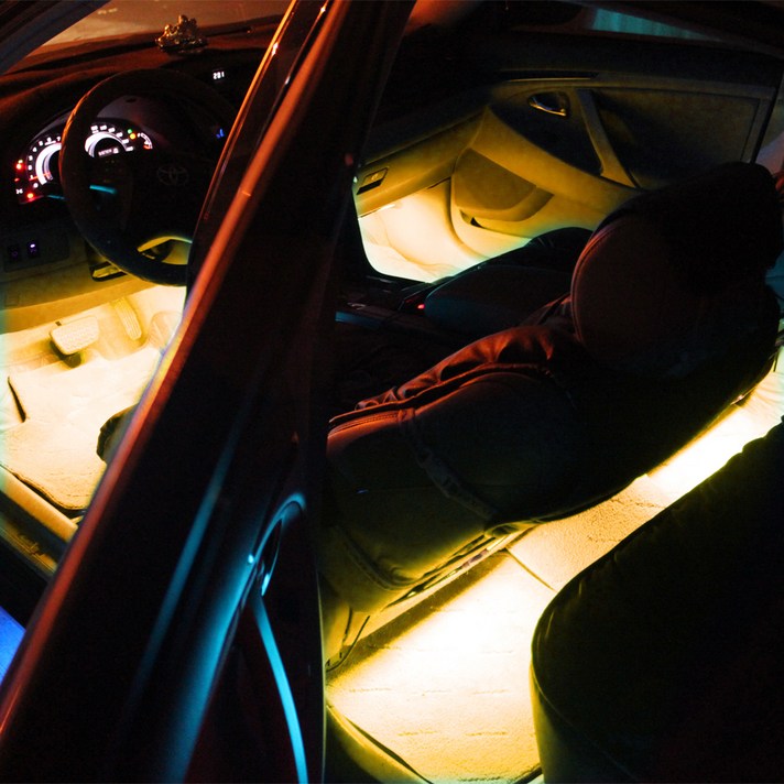 3S 브릴리언트 라이팅 자동차 무드등 2바, 베이지, 1개