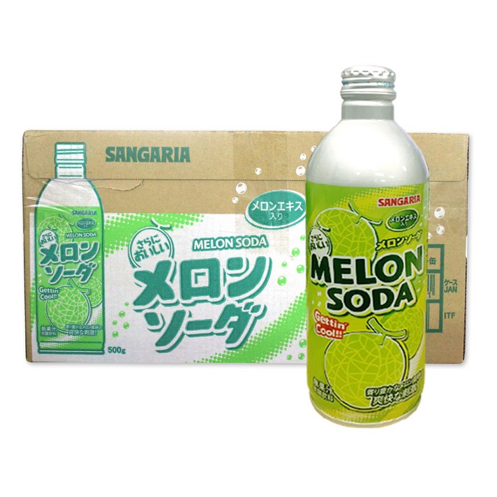 산가리아 멜론향 소다음료, 500ml, 24개