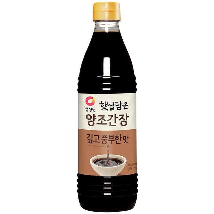 청정원 햇살담은 양조간장 깊고 풍부한맛, 840ml, 1개