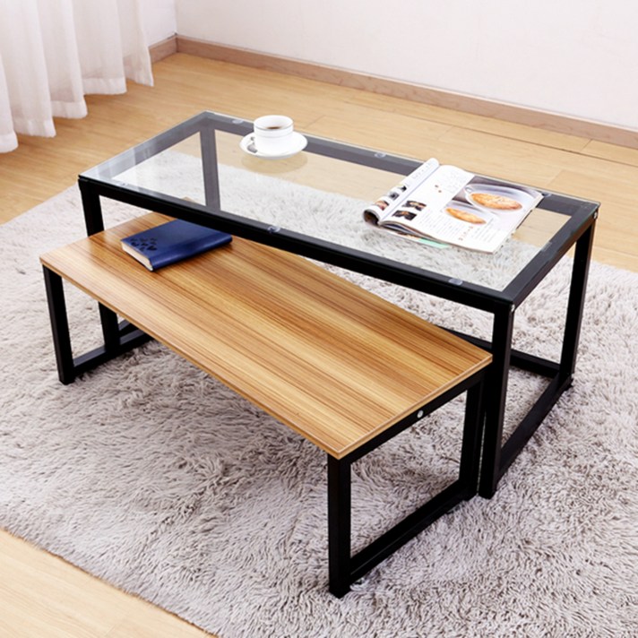 블루밍홈 모티 센터 테이블, 티크