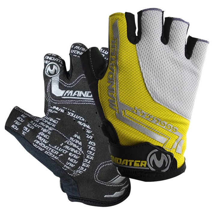 삼에스 MANDATER 반장갑 2p, 옐로우