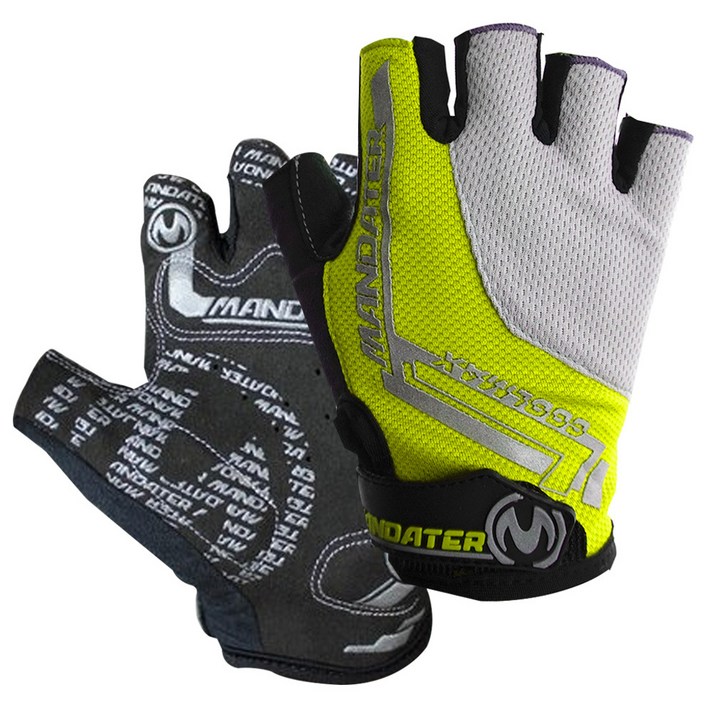 삼에스 MANDATER 반장갑 2p, 형광