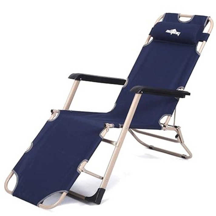 아웃팅 뉴 3단 접이식 침대의자 대형, 네이비, 1개